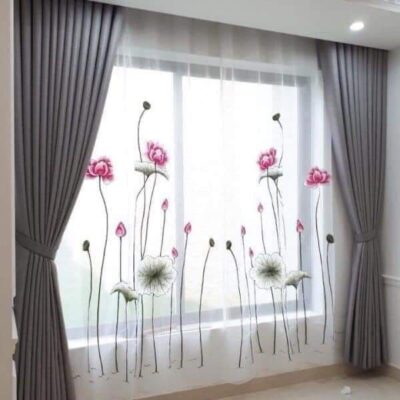Rèm cửa sổ phòng ngủ bằng vải đẹp