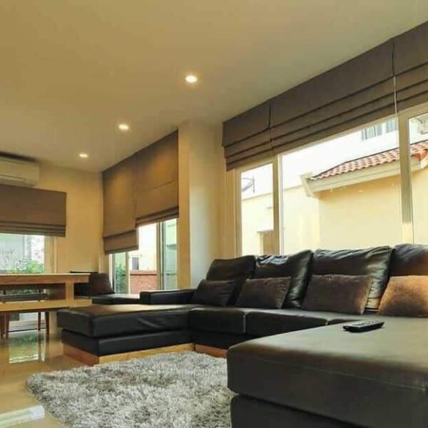 Rèm roman xếp lớp phòng khách