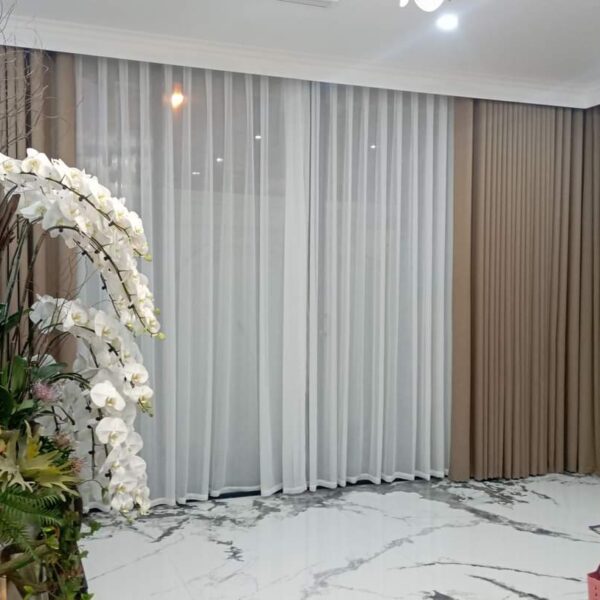 Rèm cửa pha lê cao cấp chống nắng cửa kính