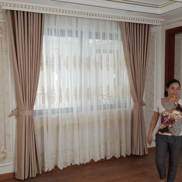 rèm cửa sổ chống nắng giá rẻ phòng khách