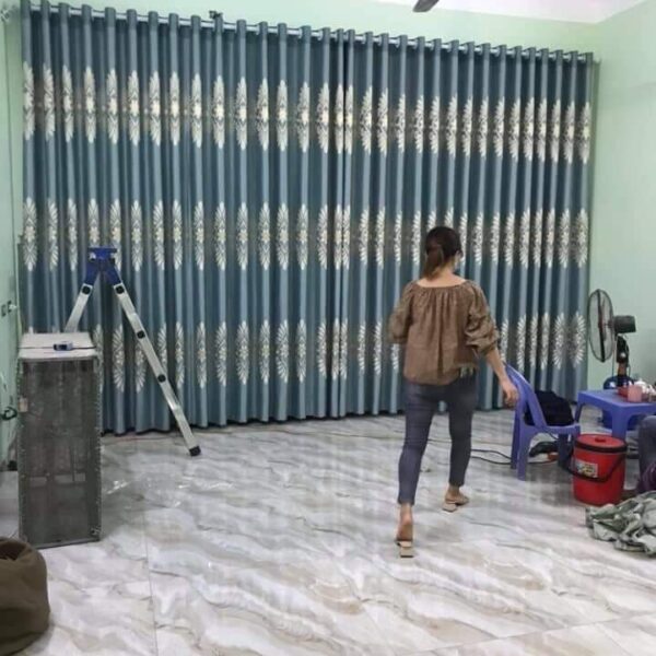 Rèm vải hoa văn sang trọng