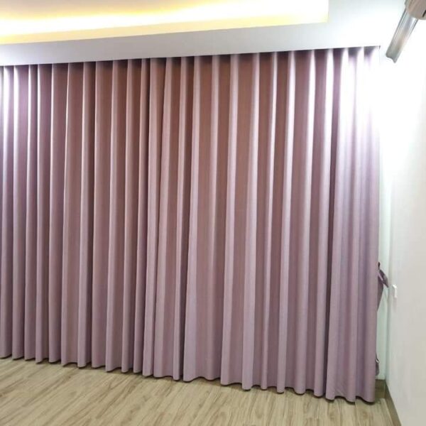 Rèm vải màu tím