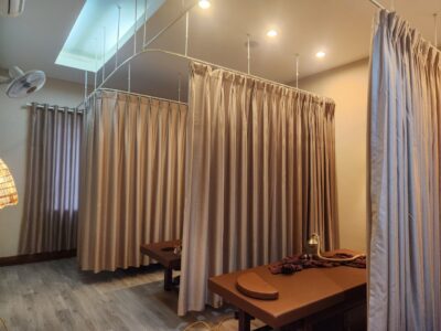 Rèm phòng khám ngăn vách nha khoa spa thẩm mỹ