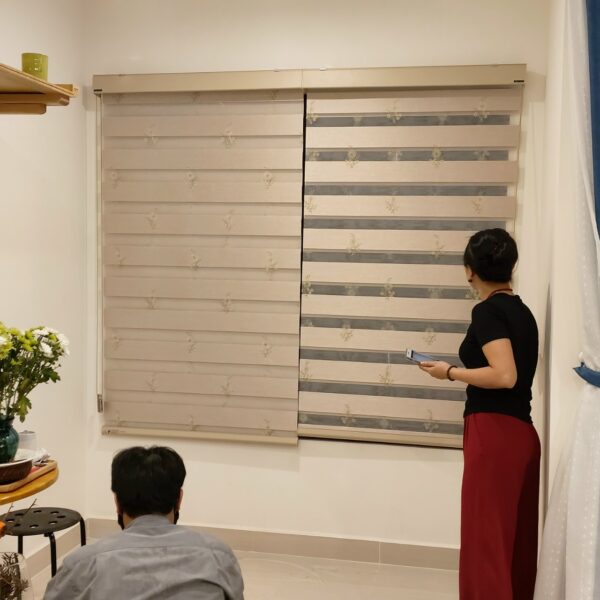 Rèm cầu vồng hoa văn họa tiết cao cấp
