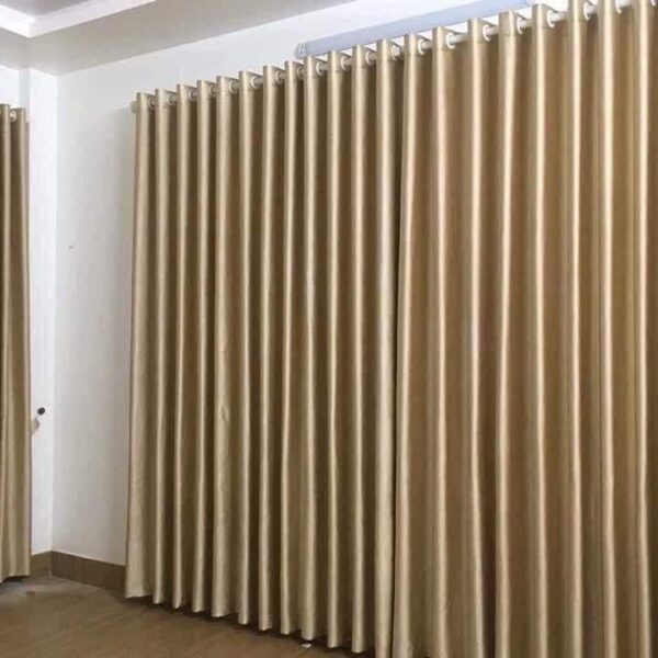 Rèm vải màu vàng