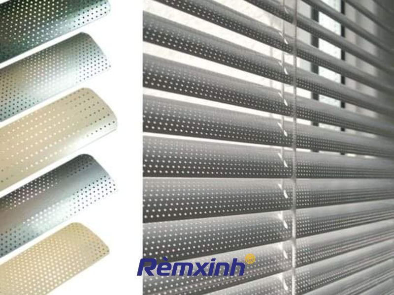Rèm sáo nhôm được cấu tạo từ các lá nhôm ngang