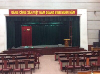 Phông rèm sân khấu hội trường cho phòng họp cơ quan