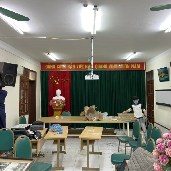 Phông rèm hội trường cho trường mầm non