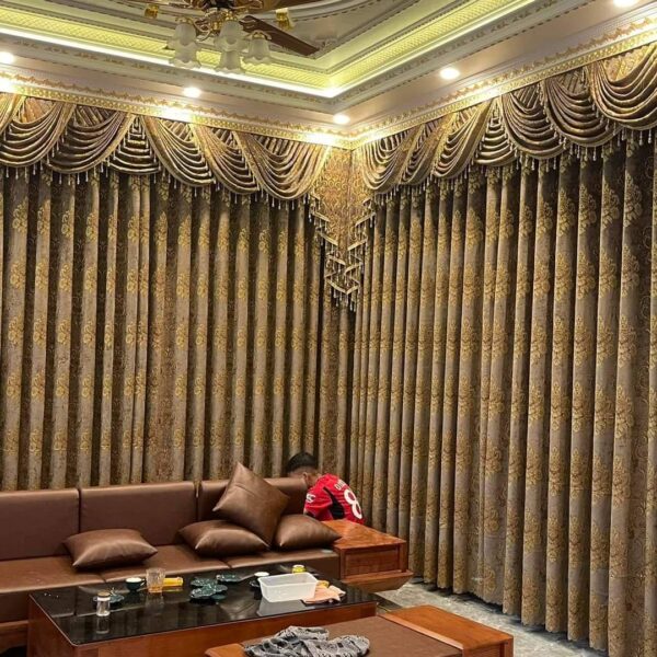 Rèm cửa cao cấp phòng khách hiện đại sang trọng