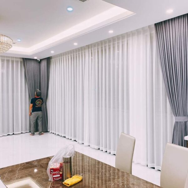 Rèm cửa phòng khách biệt thự cao cấp