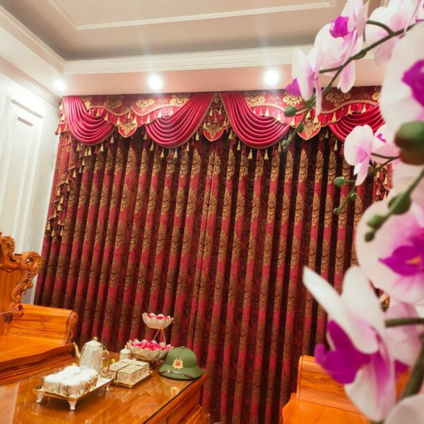 Rèm cửa màu đỏ cho không gian thêm sang trọng rực rỡ Rèm cửa màu đỏ cho không gian thêm sang trọng rực rỡ