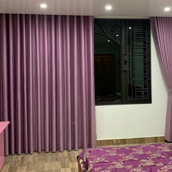 Rèm cửa màu tím ngọt ngào sang trọng quyến rũ