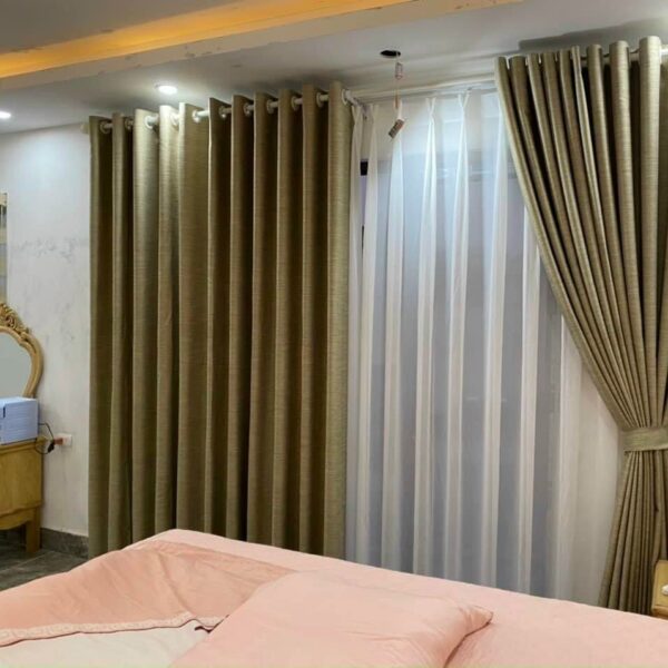 Rèm vải tráng cao su non cản nắng
