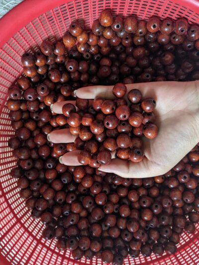 Rèm Hạt Gỗ Bồ Đề Đan Chữ Phúc Tâm An