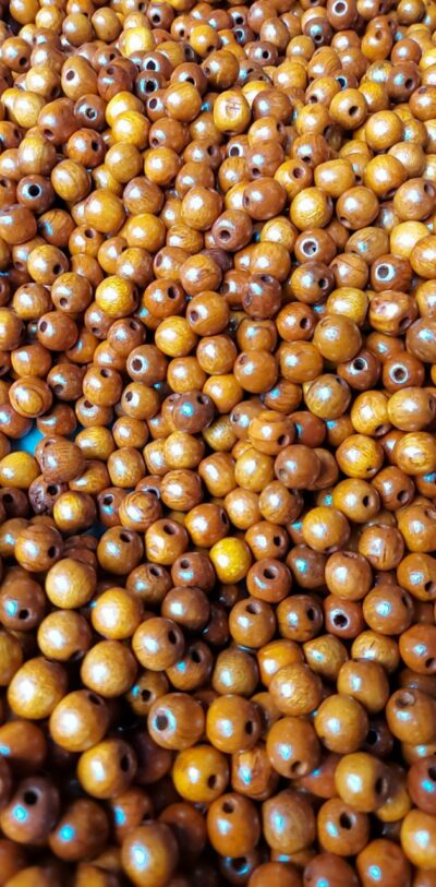 Rèm hạt gỗ bồ đề đan hình chùa 1 cột