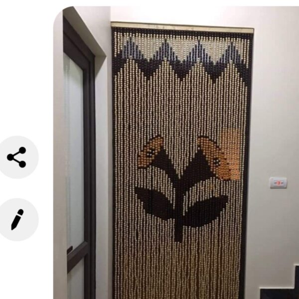 Rèm hạt gỗ bồ đề phòng thờ tại Hưng Yên
