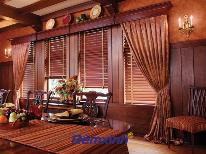 Rèm sáo gỗ tự nhiên