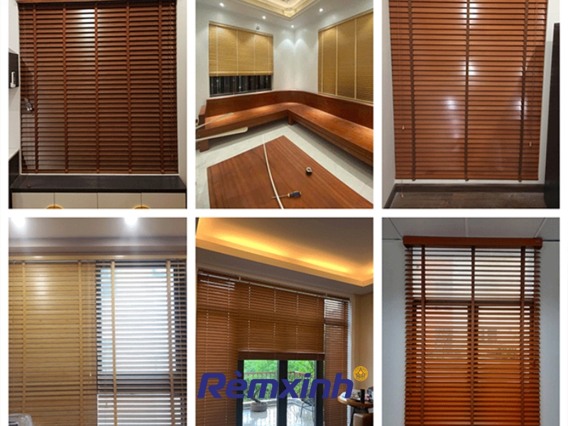 Rèm sáo gỗ có thiết kế thanh gọn, phù hợp mọi phong cách không gian