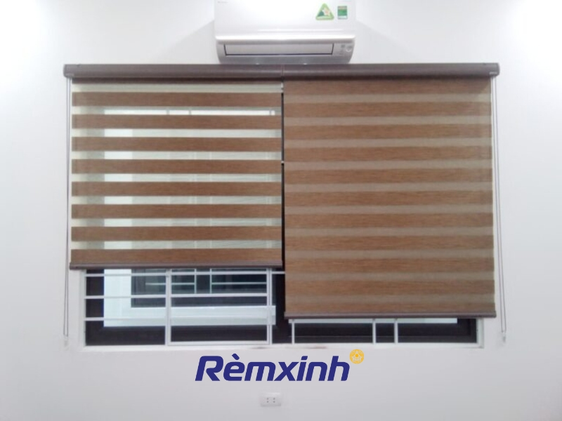 Rèm cầu vồng lắp phủ ngoài khuôn cửa phù hợp cho không gian cần che kín, tạo cảm giác sang trọng
