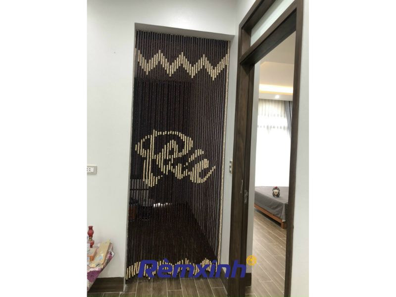 Rèm hạt gỗ ở không gian mở