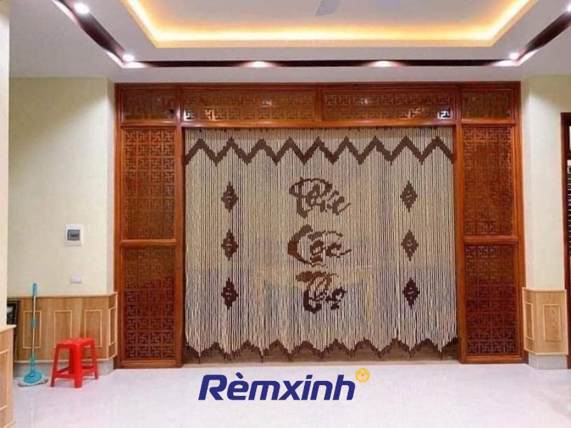Rèm hạt gỗ phong thủy