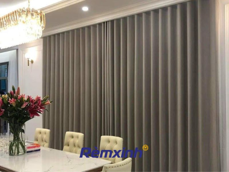 Rèm vải định hình sóng sang trọng và hiện đại