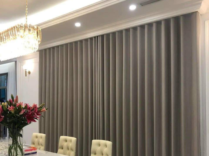 Rèm vải định hình sóng sang trọng và hiện đại