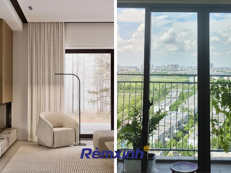 So Sánh Rèm vải chống nắng cách nhiệt với Tấm kính chống nóng