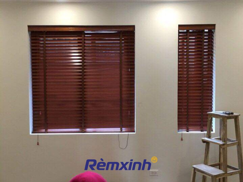 Công trình lắp đặt rèm gỗ