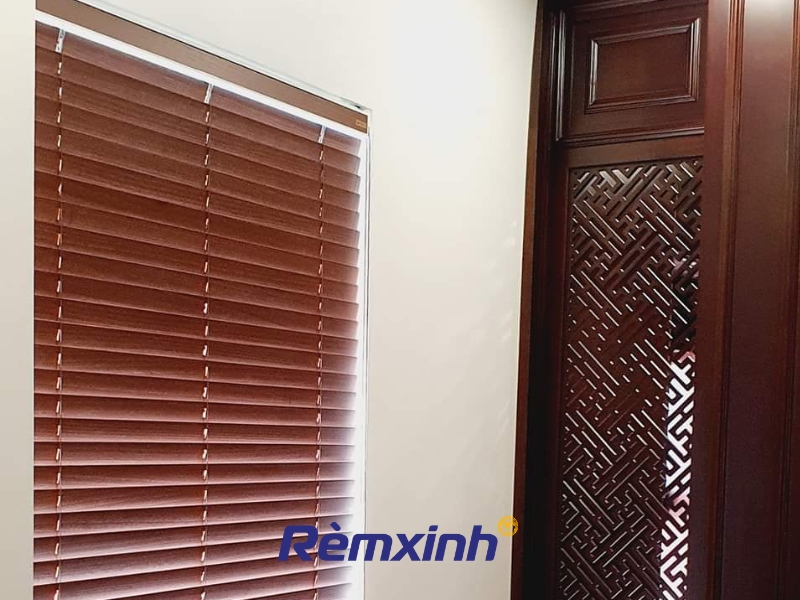 Công trình lắp đặt rèm gỗ