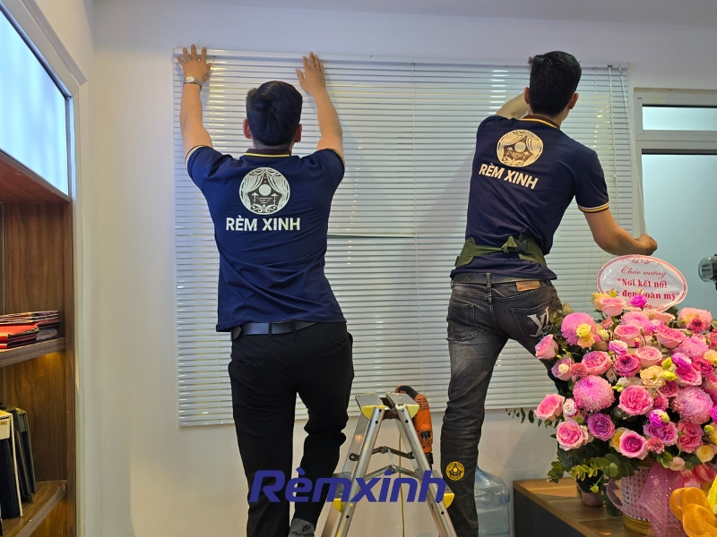 Công trình lắp đặt rèm sáo nhôm
