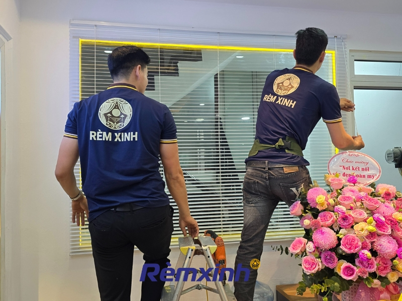 Công trình lắp đặt rèm sáo nhôm