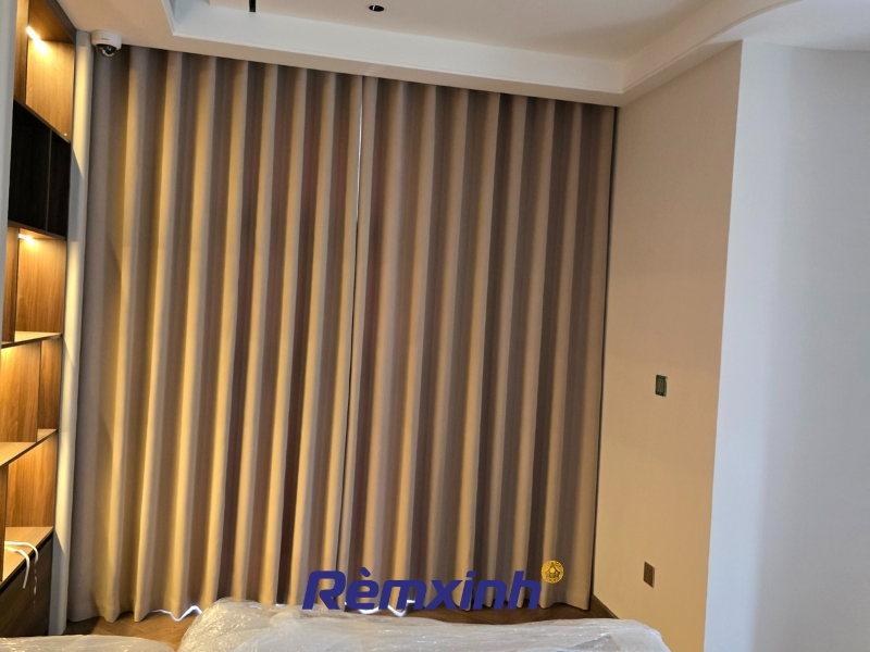 Công trình lắp đặt rèm vải tại phòng ngủ chị Xuân – Phường Giảng Võ