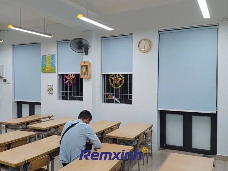 công trình rèm cuốn cho lớp học