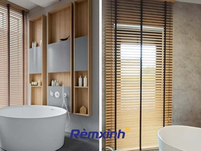 Rèm cửa sổ phòng tắm: điều chỉnh ánh sáng, tăng thẩm mỹ