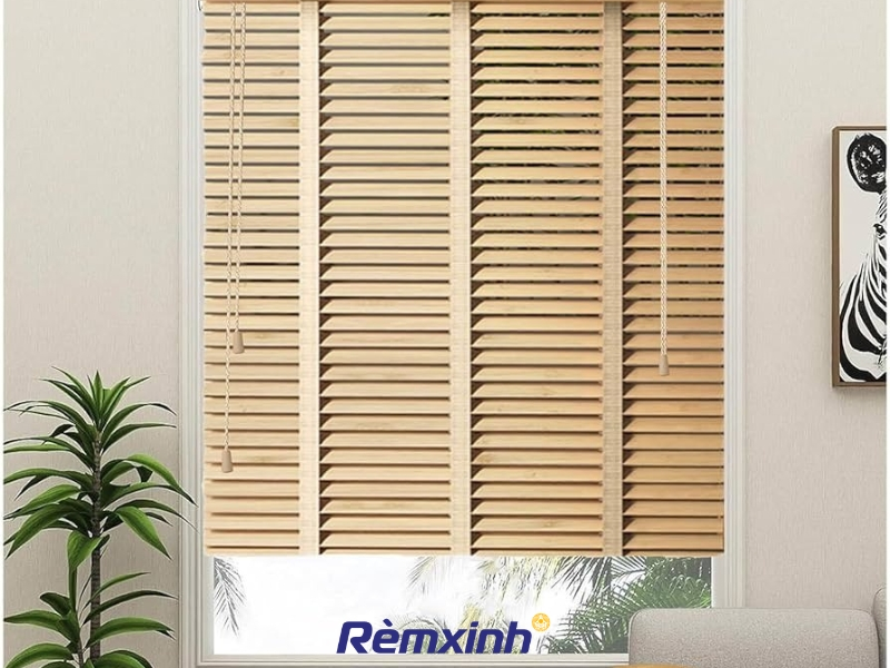 Rèm gỗ kéo 2 dây