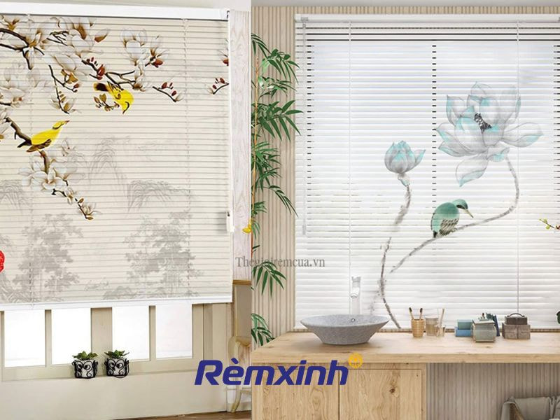 Remxinh.net hỗ trợ in họa tiết cho rèm sáo nhôm theo sở thích