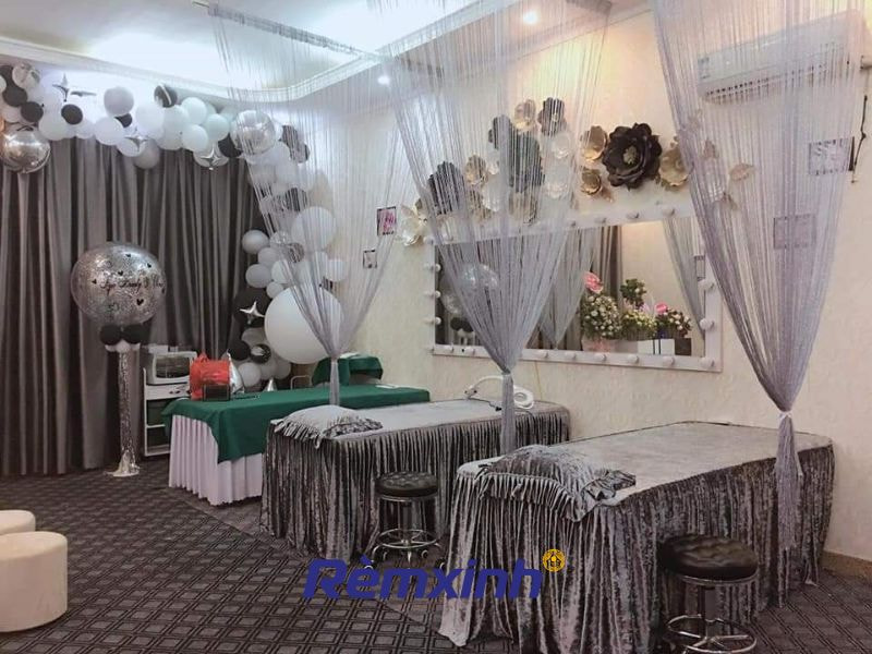 Màu rèm sợi cho Spa, thẩm mỹ viện