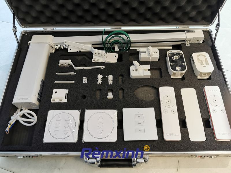 Các bộ phận của rèm tự động