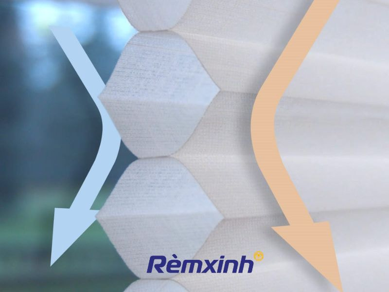Rèm tổ ong cách nhiệt máy lạnh