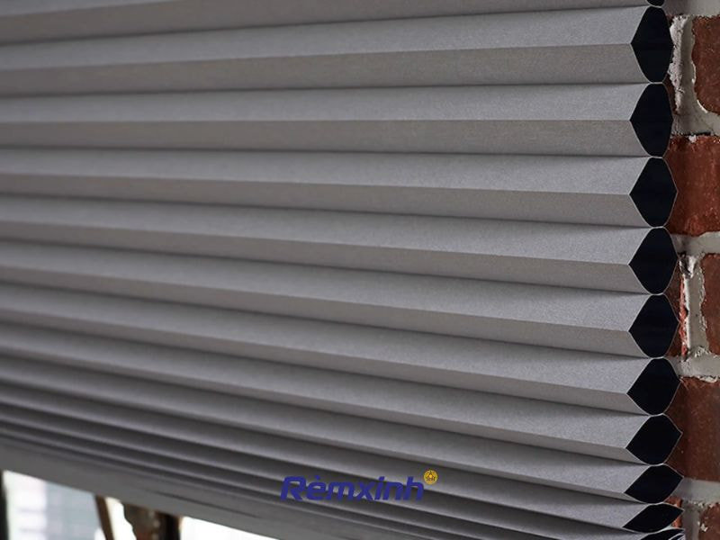 Rèm tổ ong màu xám