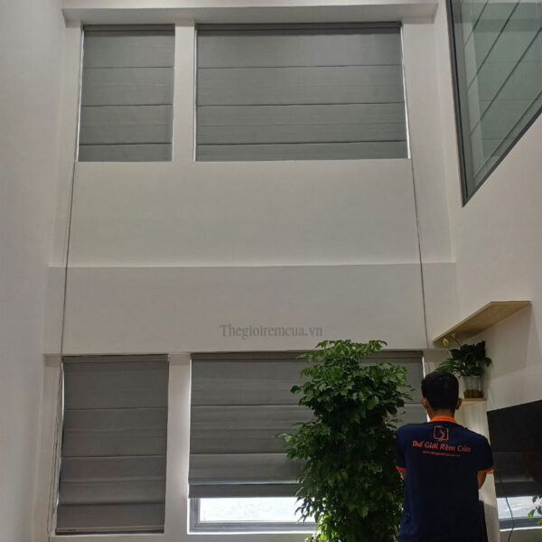 Rèm Roman cửa sổ chống nắng, cách nhiệt nhà chung cư