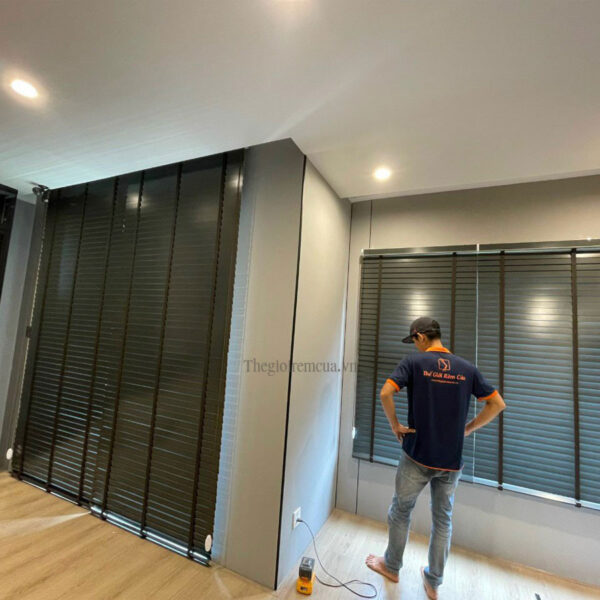 Mẫu rèm sáo gỗ cho chung cư, căn hộ, cao cấp sang trọng