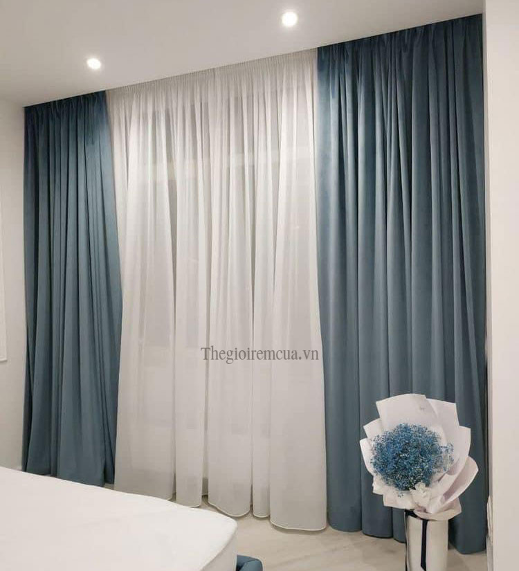 Rèm 2 lớp cao cấp mềm mại sang trọng cản sáng tốt Rèm 2 lớp cao cấp mềm mại sang trọng cản sáng tốt