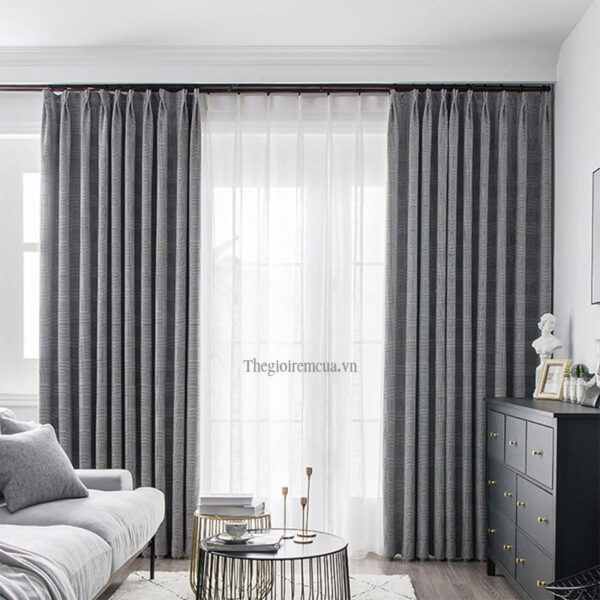 Rèm cửa phòng ngủ chung cư 2 lớp