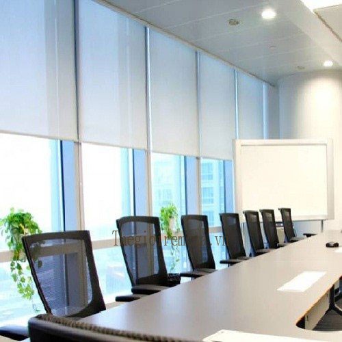 Vải rèm cuốn lưới chắn sáng 90% nhìn thấy cảnh bên ngoài