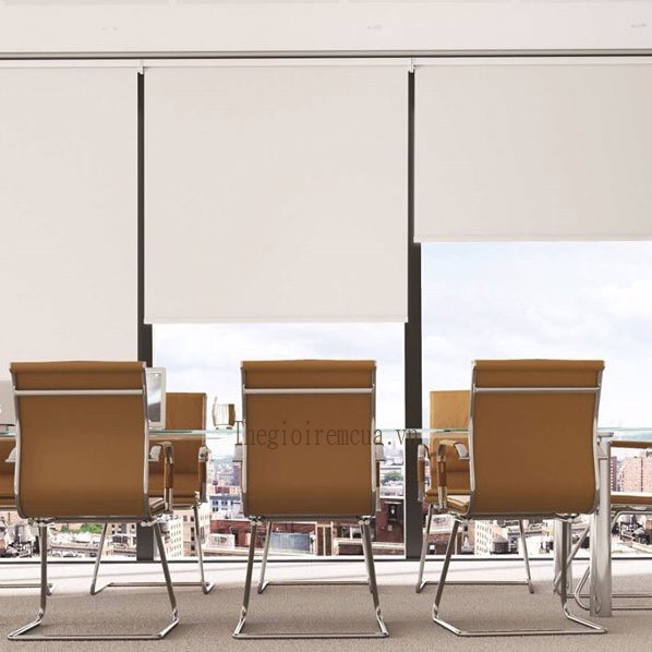 Màn sáo cuộn văn phòng màu trắng hiện đại