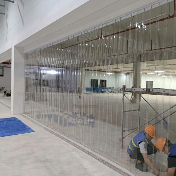 Rèm nhựa PVC trong suốt, cho nhà xưởng, kho lạnh, xí nghiệp
