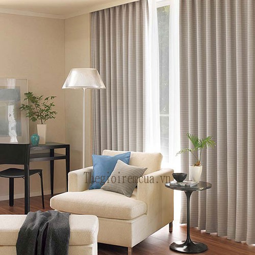 Mẫu rèm cửa chính đẹp dành cho phòng khách chung cư