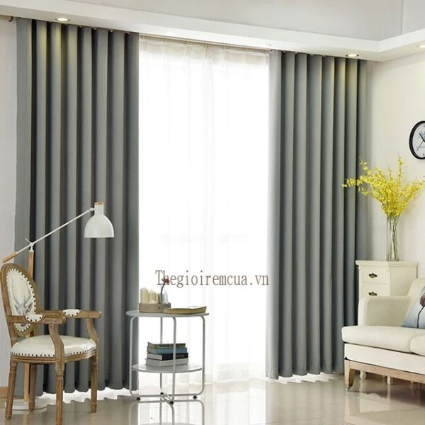 Màn cửa trang trí phòng khách đẹp đơn giản hiện đại